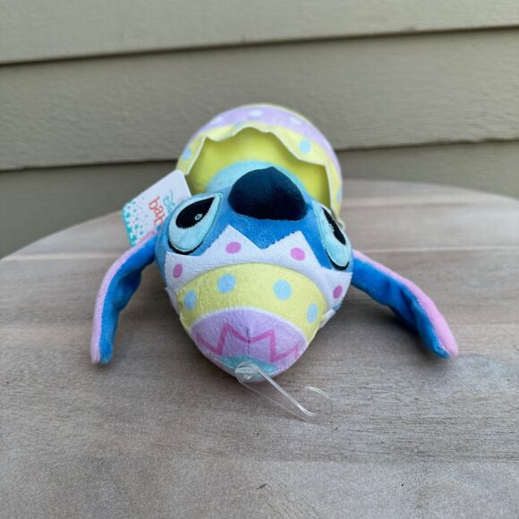 Stitch Easter Bunny in Egg Ears Are Rustling Pastel NWT Soft Plush Disney Baby - Picture 6 of 10